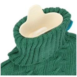 THUN Boule acqua calda con cover in tricot jaqard AbbracciAMI, verde* Tessile Casa