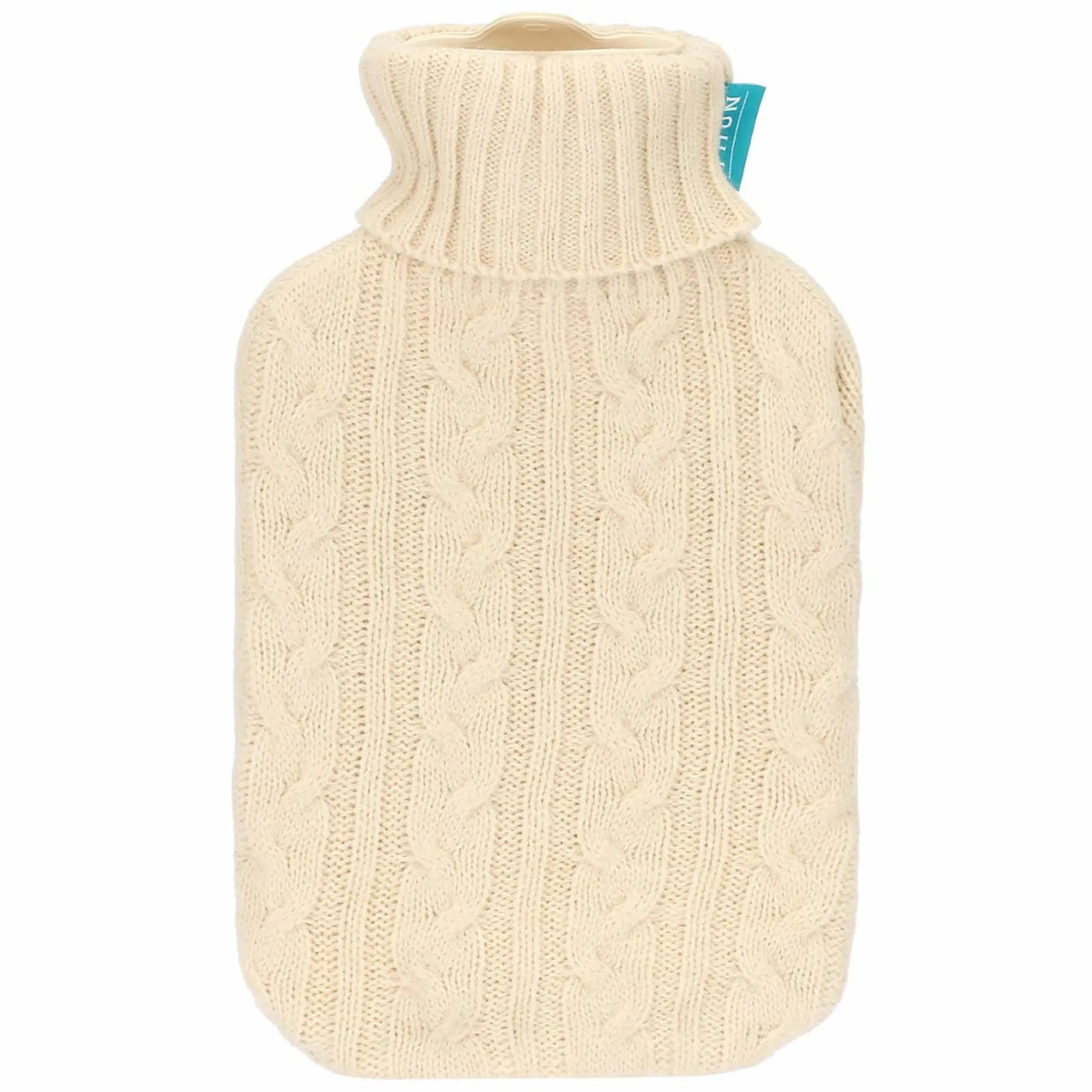 THUN Boule acqua calda con cover in tricot jaqard AbbracciAMI, tortora* Tessile Casa
