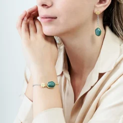 THUN Bracciale con pietra ceramica e quadrifoglio* Bracciali