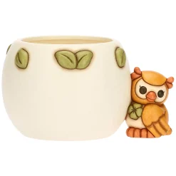 THUN Cachepot con gufo Lucky in ceramica Racconti d'Autunno, piccolo* Vasi E Coprivasi