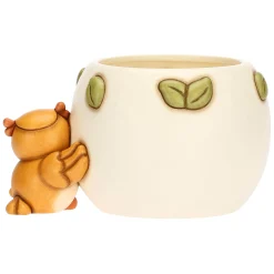 THUN Cachepot con gufo Lucky in ceramica Racconti d'Autunno, piccolo* Vasi E Coprivasi