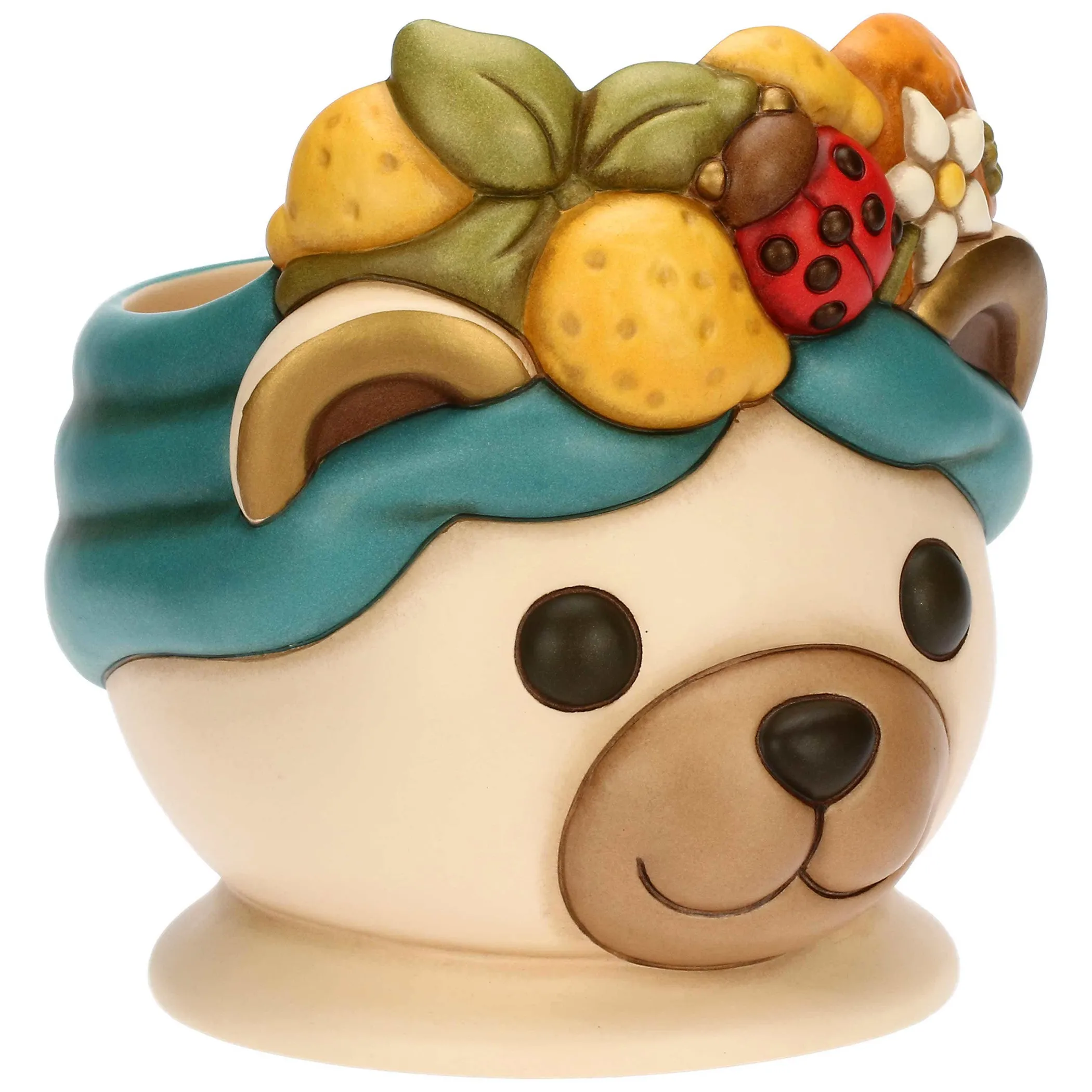 THUN Cachepot Teddy corona con limoni e coccinella Ella in ceramica, grande* Vasi E Coprivasi
