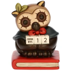 THUN Calendario laurea con gufo Lucky in ceramica* Figure|Calendari
