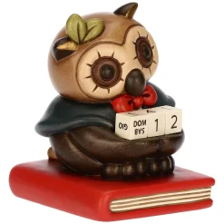 THUN Calendario laurea con gufo Lucky in ceramica* Figure|Calendari
