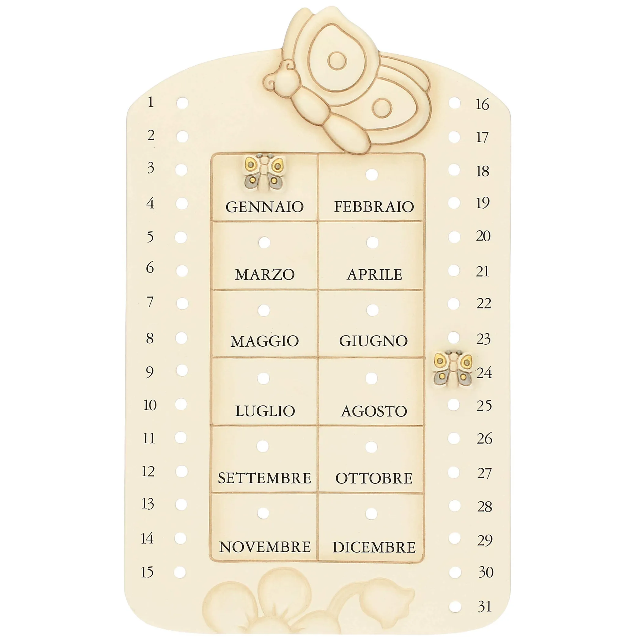 THUN Calendario perpetuo da parete in ceramica Elegance* Elegance|Calendari