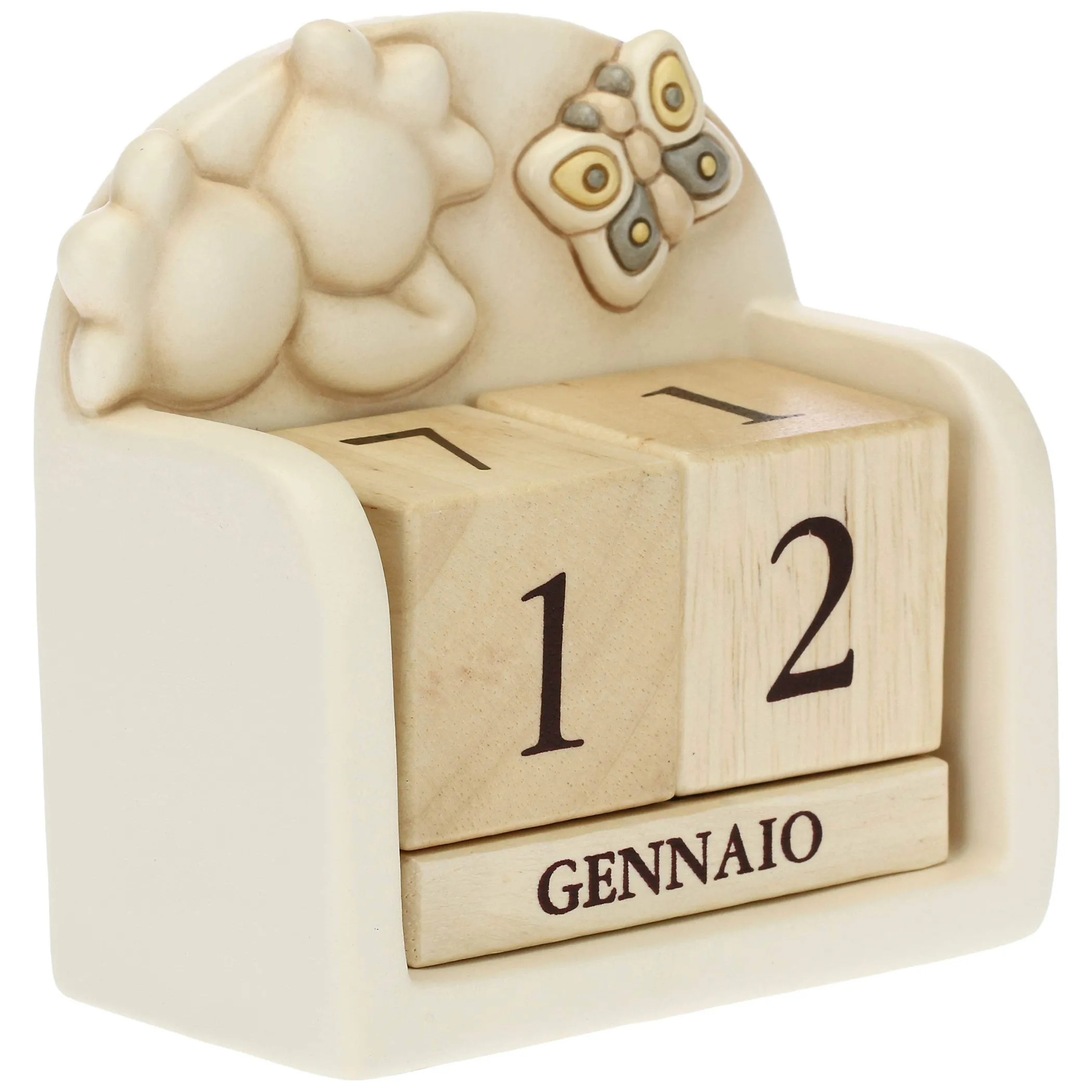 THUN Calendario perpetuo da tavolo in ceramica Elegance* Elegance|Calendari