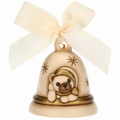 THUN Campanella Limited Edition 2023 crema con Teddy in ceramica* Teddy|Addobbi E Decorazioni Per Albero
