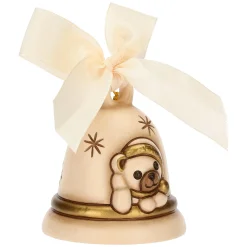 THUN Campanella Limited Edition 2023 crema con Teddy in ceramica* Teddy|Addobbi E Decorazioni Per Albero