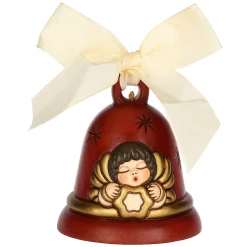 THUN Campanella Limited Edition 2024 con angelo in ceramica, rosso* Addobbi E Decorazioni Per Albero