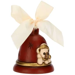 THUN Campanella Limited Edition 2023 rossa con Teddy in ceramica* Teddy|Addobbi E Decorazioni Per Albero