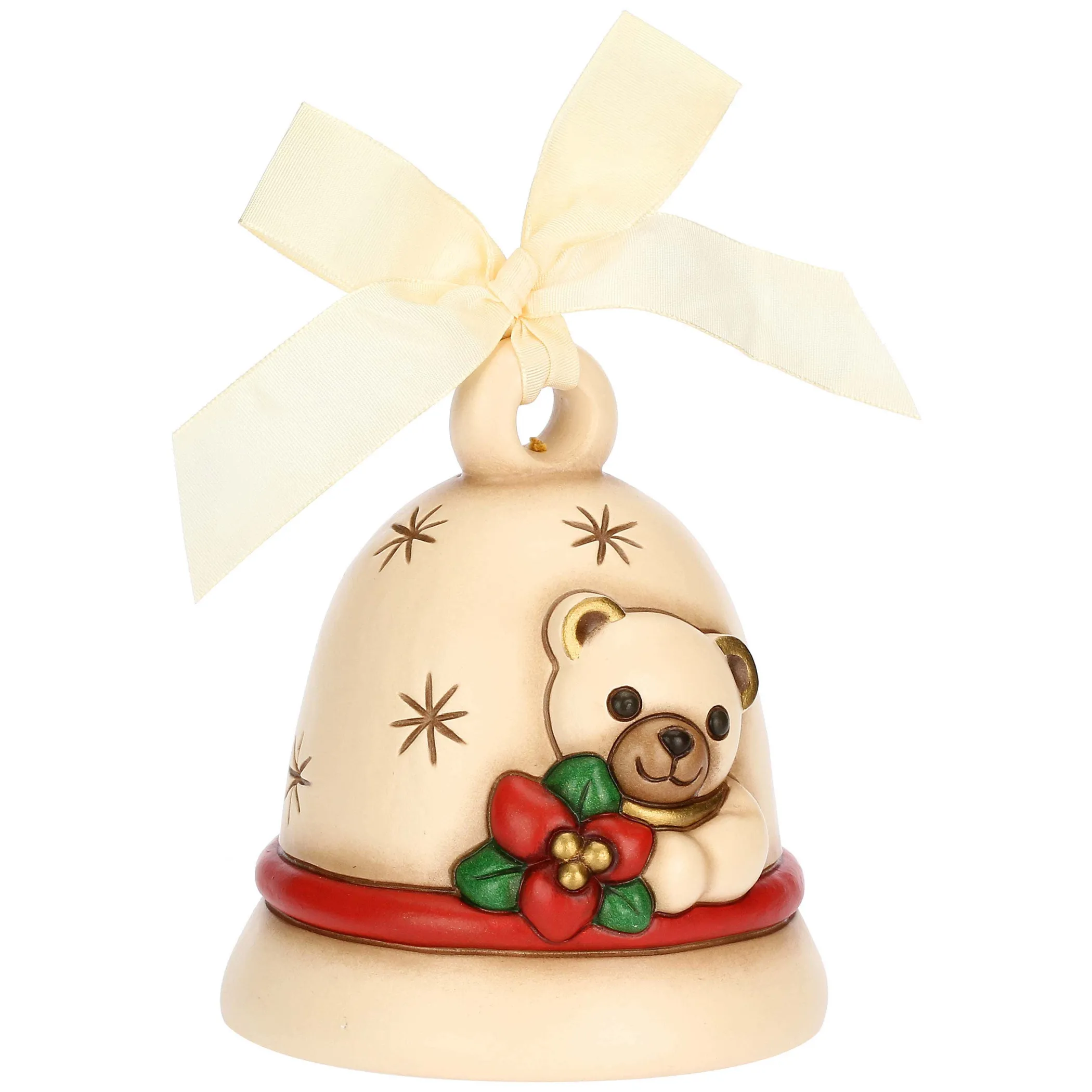 THUN Campanella Special Edition 2024 con Teddy in ceramica* Addobbi E Decorazioni Per Albero
