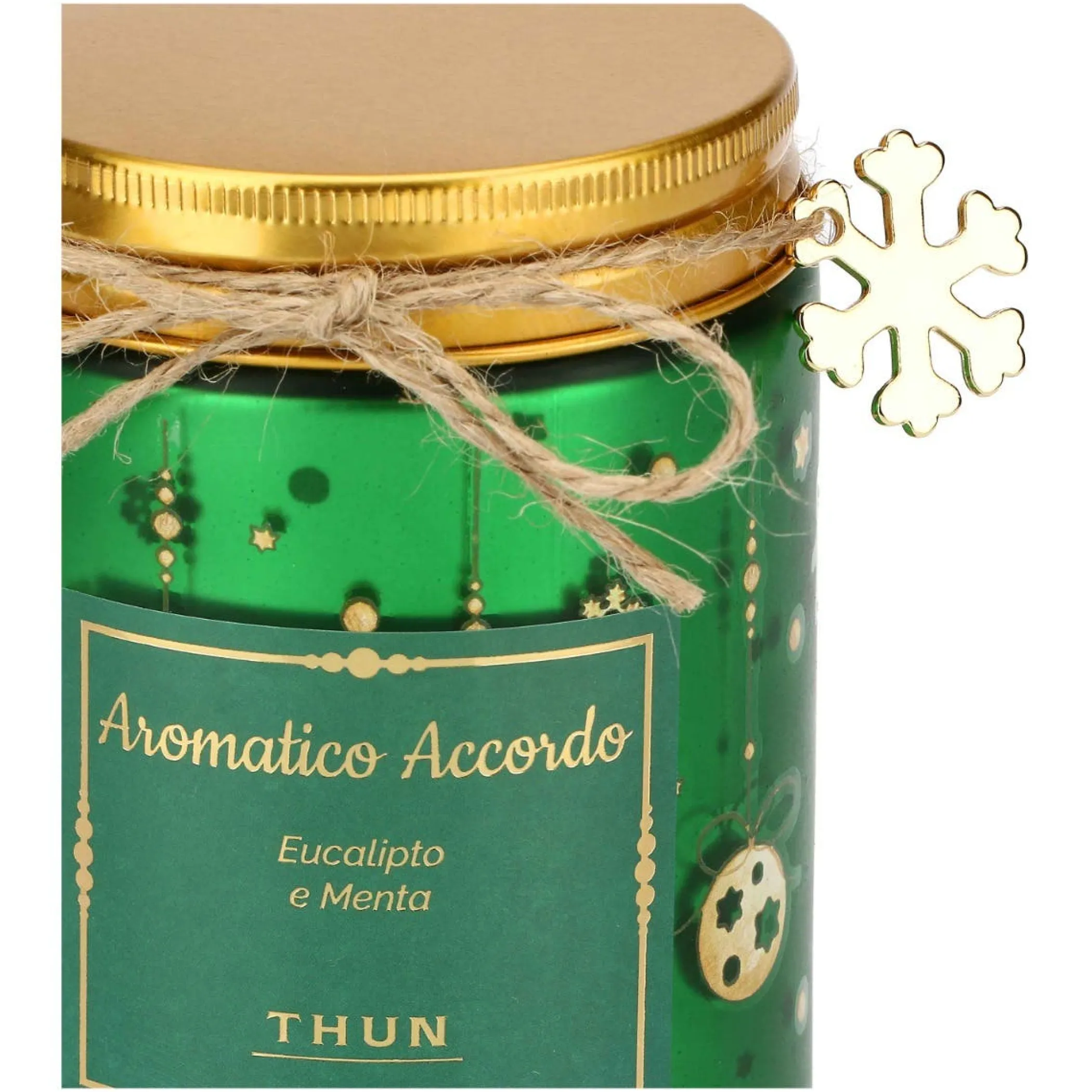 THUN Candela "Aromatico accordo", verde* Candele Porta Candele
