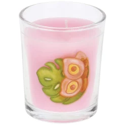 THUN Candela farfalla We Are Jungle con leopardo - ananas* Candele Porta Candele