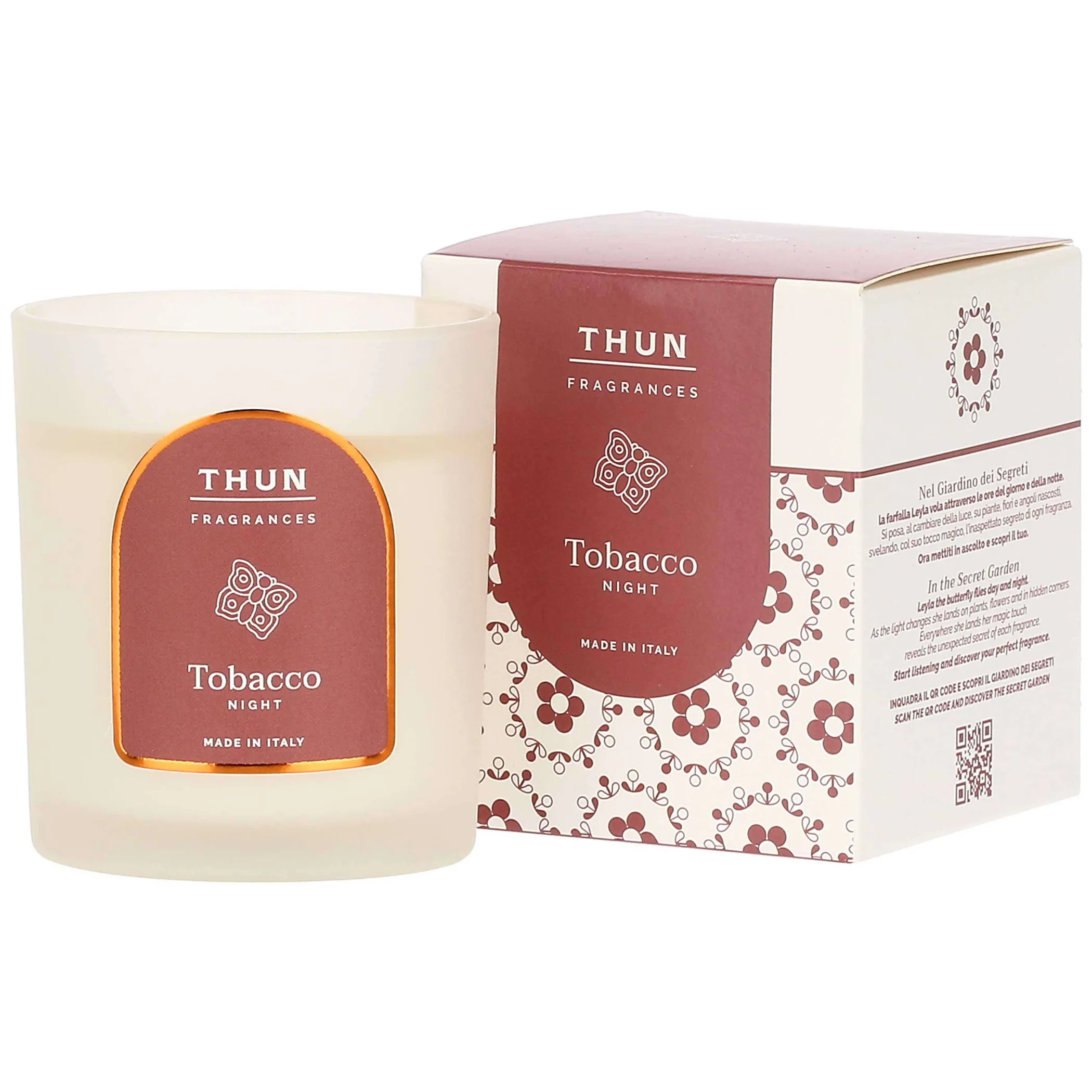 THUN Candela Tobacco Night Fragrances, piccola* Candele Porta Candele