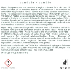 THUN Candela Tonka Noon Fragrances, piccola* Candele Porta Candele