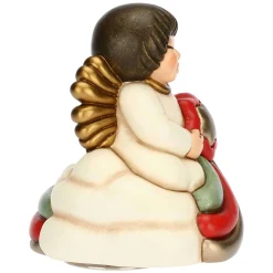 THUN Carillon Angelo con stella cometa arcobaleno in ceramica Desideri Di Natale* Angelo|Regalo Nascita