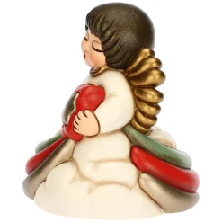 THUN Carillon Angelo con stella cometa arcobaleno in ceramica Desideri Di Natale* Angelo|Regalo Nascita