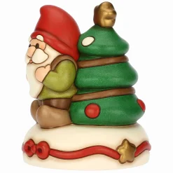 THUN Carillon gnomo Oliver e albero di Natale in ceramica, medio* Figure In Ceramica|Addobbi Natalizi