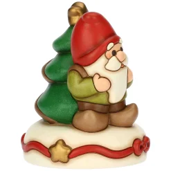 THUN Carillon gnomo Oliver e albero di Natale in ceramica, medio* Figure In Ceramica|Addobbi Natalizi