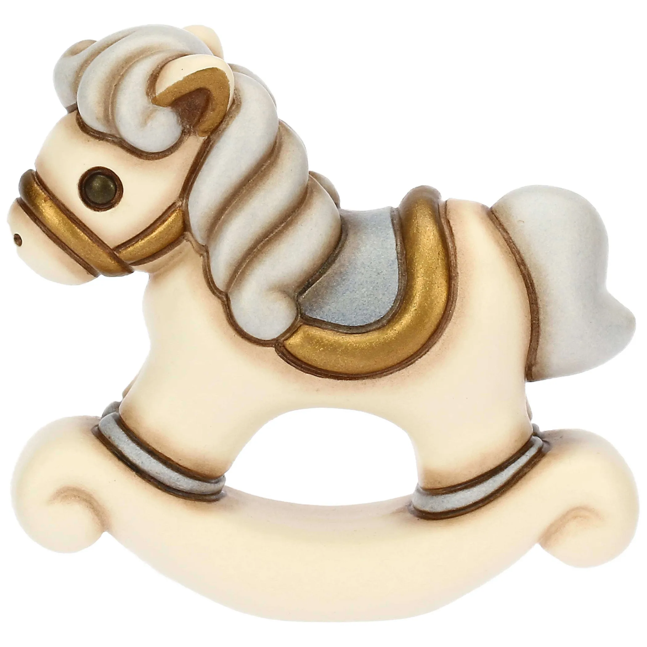 THUN Cavallino a dondolo lui in ceramica* Bomboniere Comunione|Bomboniere Battesimo