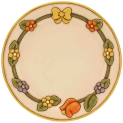 THUN Centrotavola in ceramica Country con fiori e fiocco grande* Country|Centrotavola