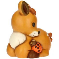 THUN Cerbiatto Amy con coccinella in ceramica AbbracciAMI* Animali E Mini Animali|Figure