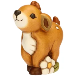 THUN Cerbiatto Amy con fiore in ceramica, grande* Animali E Mini Animali|Figure