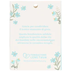 THUN Cerimonia Solidale - scatolina azzurra con Filo d'Amore* Confezioni Confetti|Bomboniere Nascita