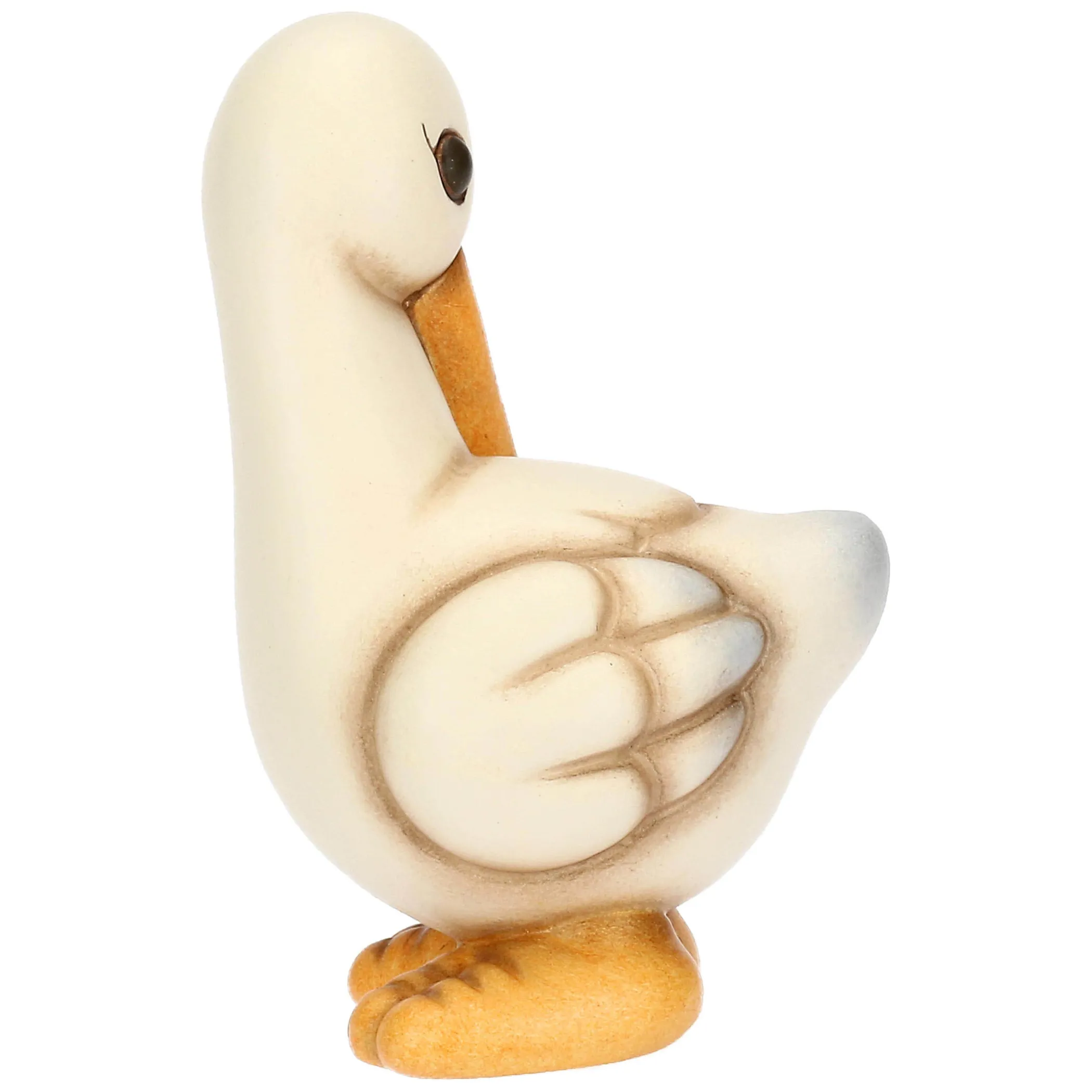 THUN Cicogna Cindy in ceramica con ciuccio azzurro* Bomboniere Battesimo|Bomboniere Nascita