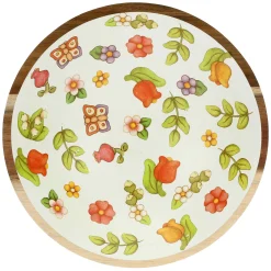 THUN Ciotola in legno smaltato Happy Country media* Teglie E Insalatiere