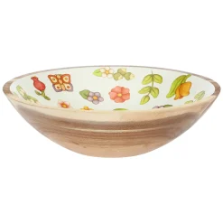 THUN Ciotola in legno smaltato Happy Country media* Teglie E Insalatiere