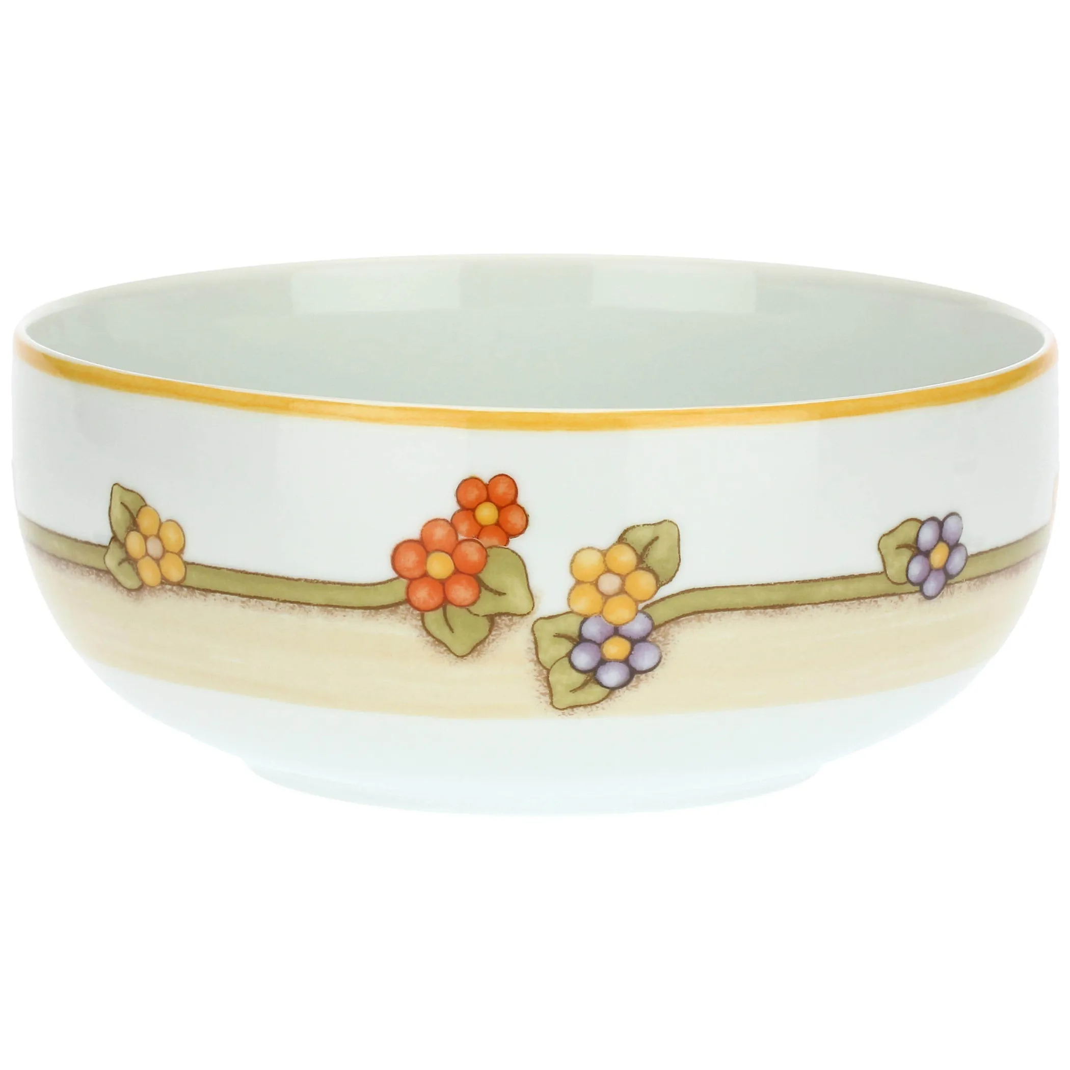 THUN Ciotola in porcellana Country con girasole e farfalla grande* Country|Altri Complementi Per La Tavola