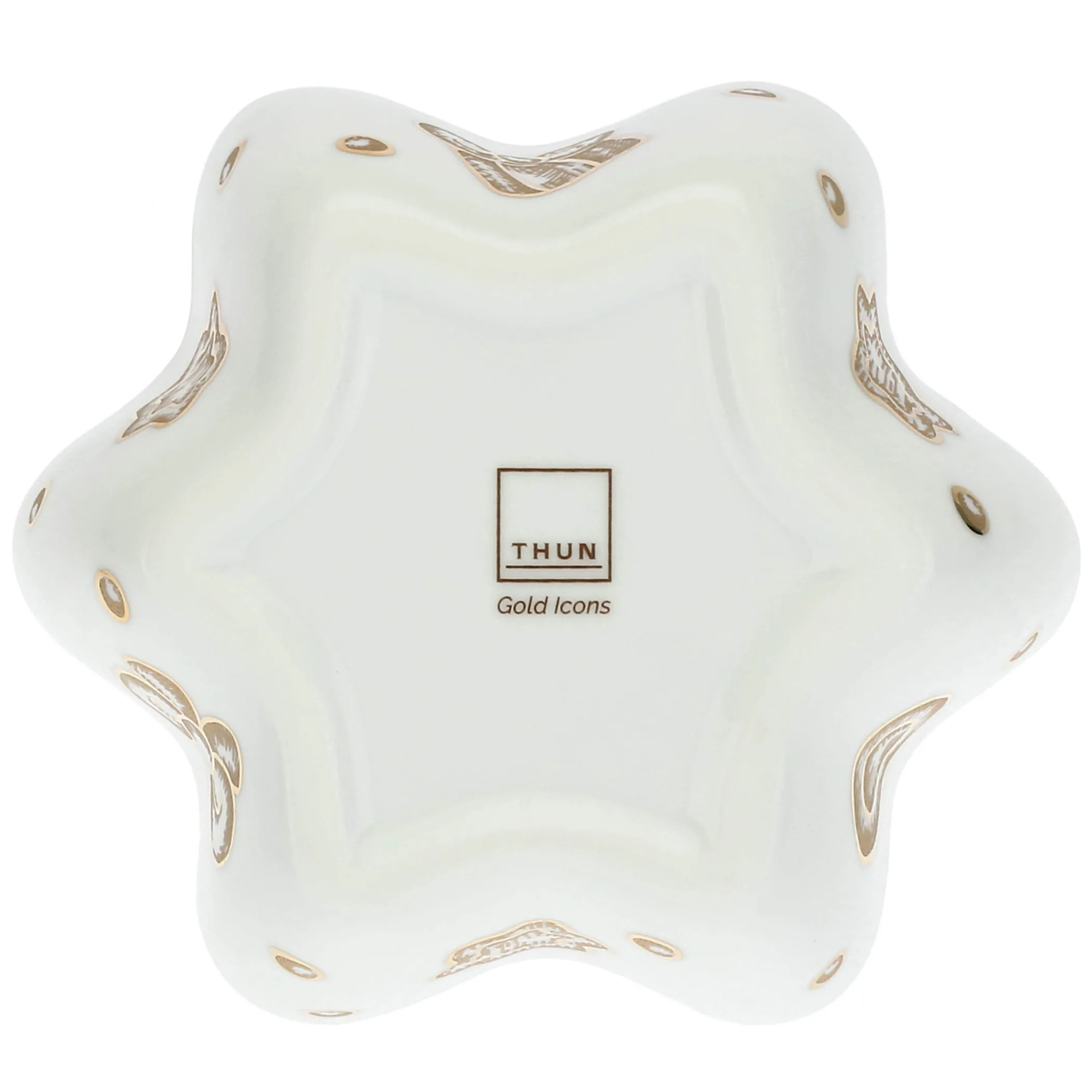 THUN Ciotola stella in porcellana Gold Icons* Altri Complementi Per La Tavola|Accessori Natalizi Per La Tavola