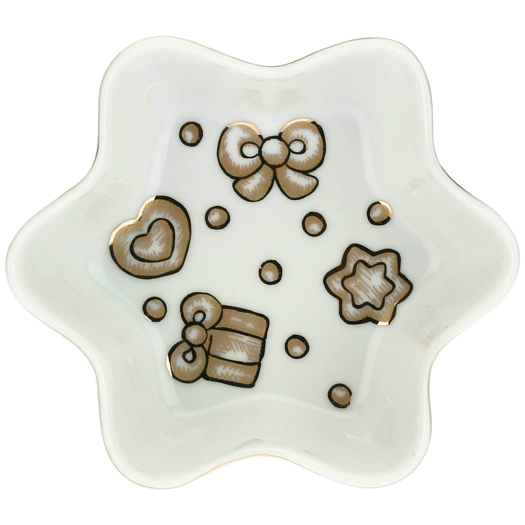 THUN Ciotola stella in porcellana Gold Icons* Altri Complementi Per La Tavola|Accessori Natalizi Per La Tavola