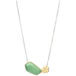 THUN Collana con pietra in ceramica e fiore* Collane