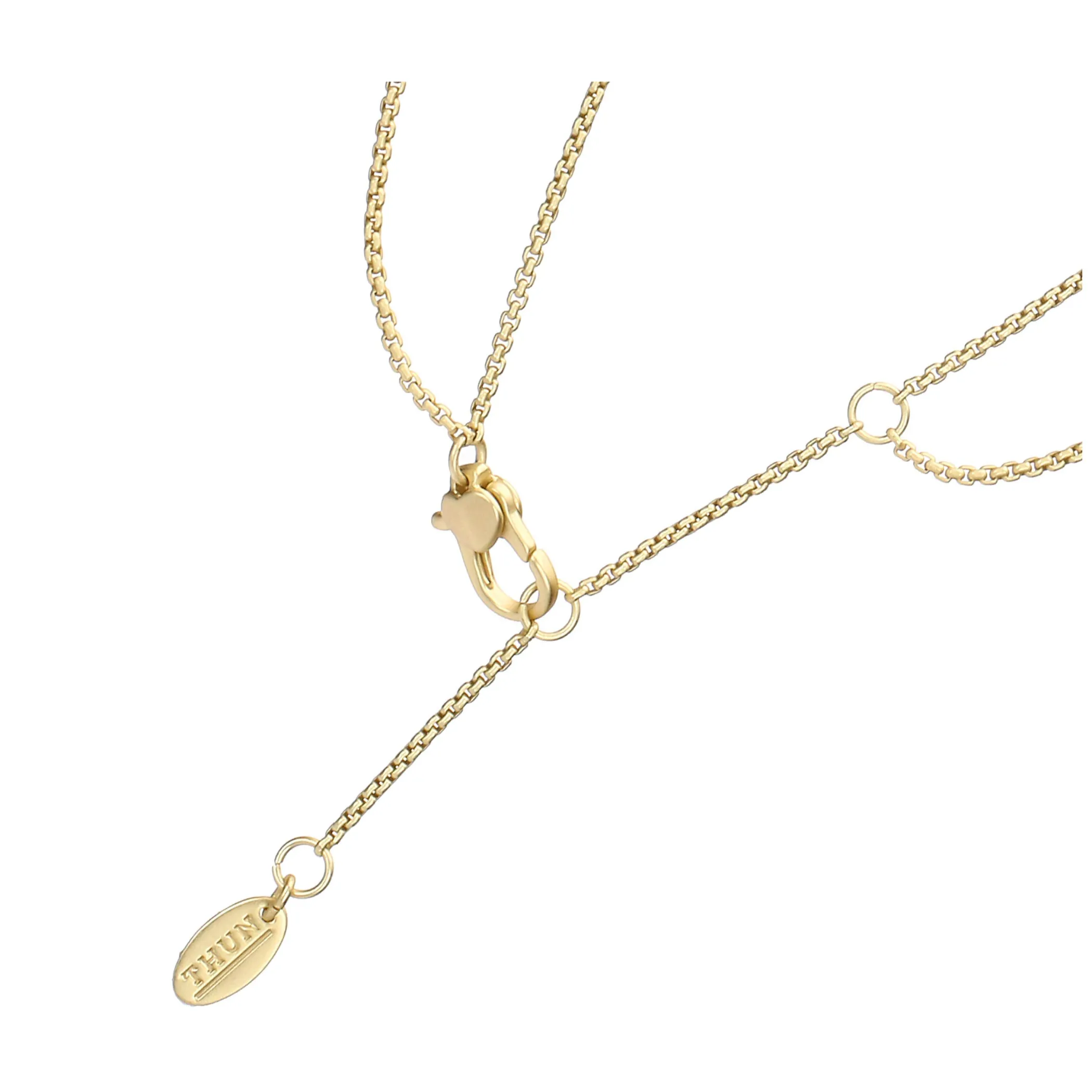 THUN Collana con pietre, quadrifoglio e cuore in ceramica* Collane