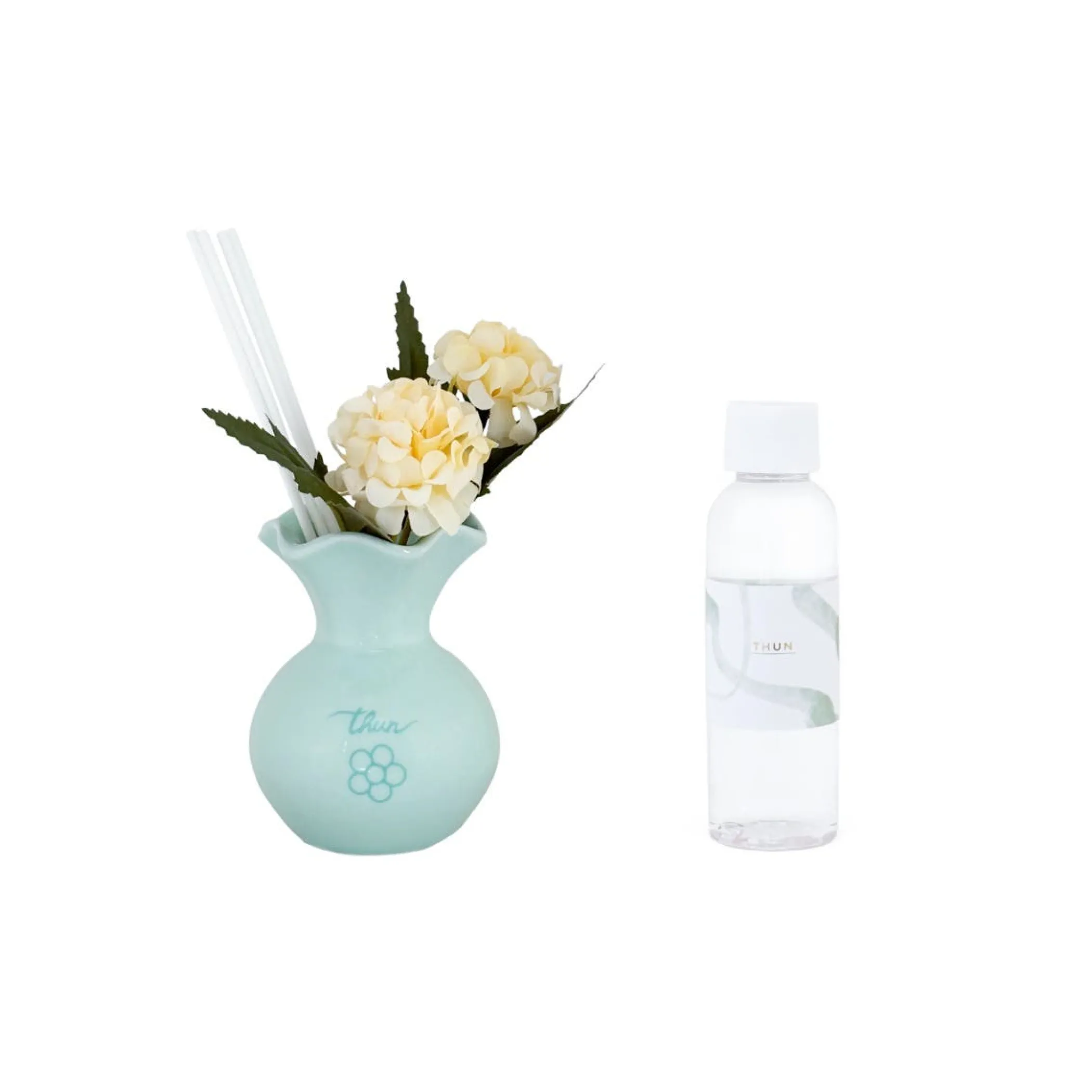 THUN Confezione regalo mini diffusore con fiori, verde* Bomboniere Anniversario|Bomboniere Matrimonio