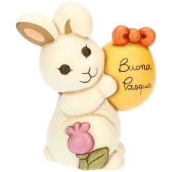 THUN Coniglietta Joy con uovo in ceramica Sorprese di Pasqua, grande* Animali E Mini Animali|Figure