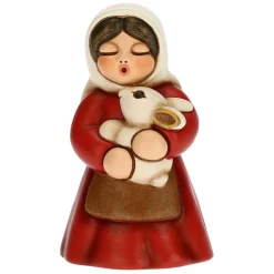 THUN Contadina con coniglio Presepe Classico rosso* Presepe