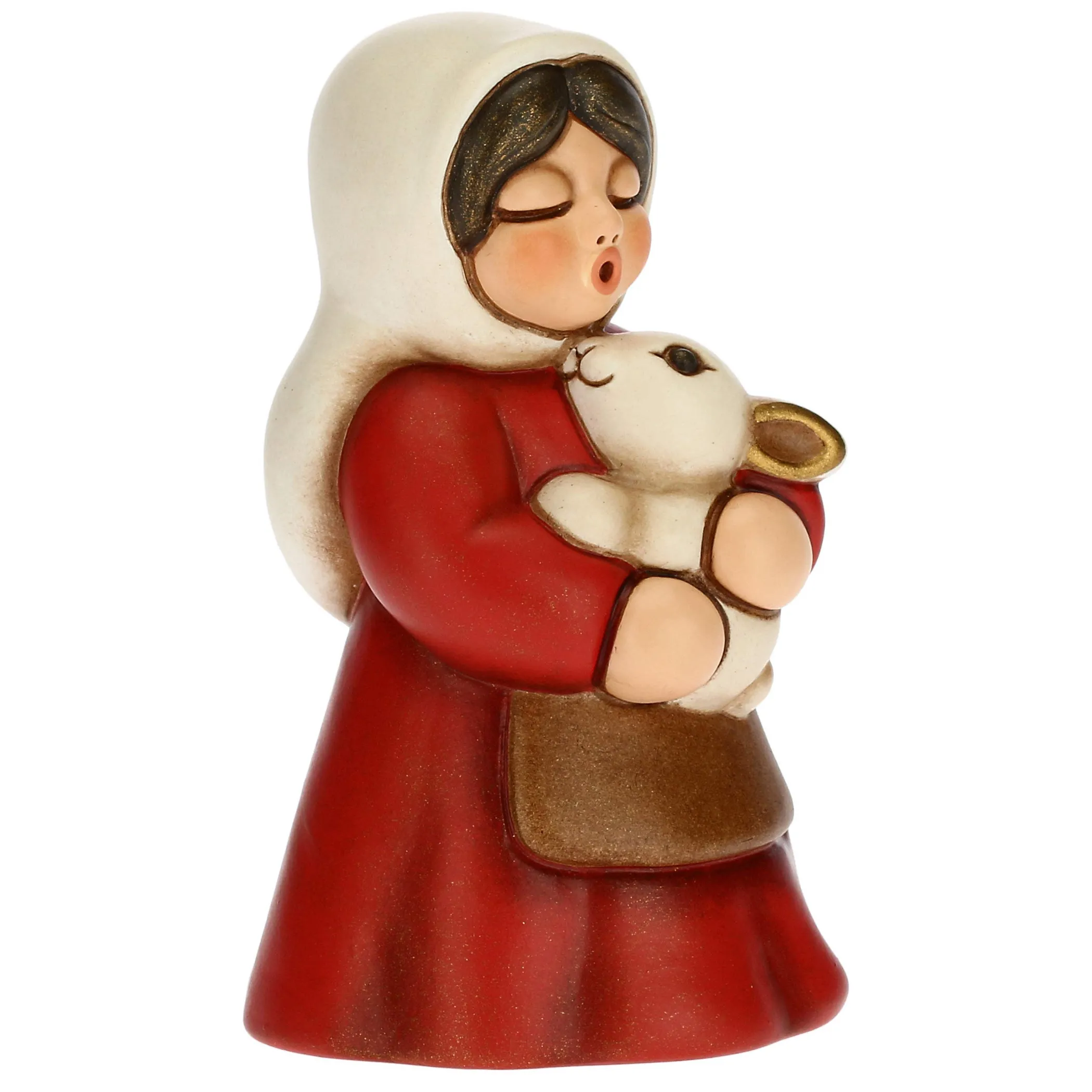 THUN Contadina con coniglio Presepe Classico rosso* Presepe