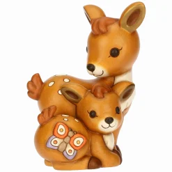 THUN Coppia cerbiatto Amy con farfalla AbbracciAMI* Animali E Mini Animali|Figure