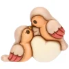 THUN Coppia ciuffolotti in ceramica con cuore, medi* Figure