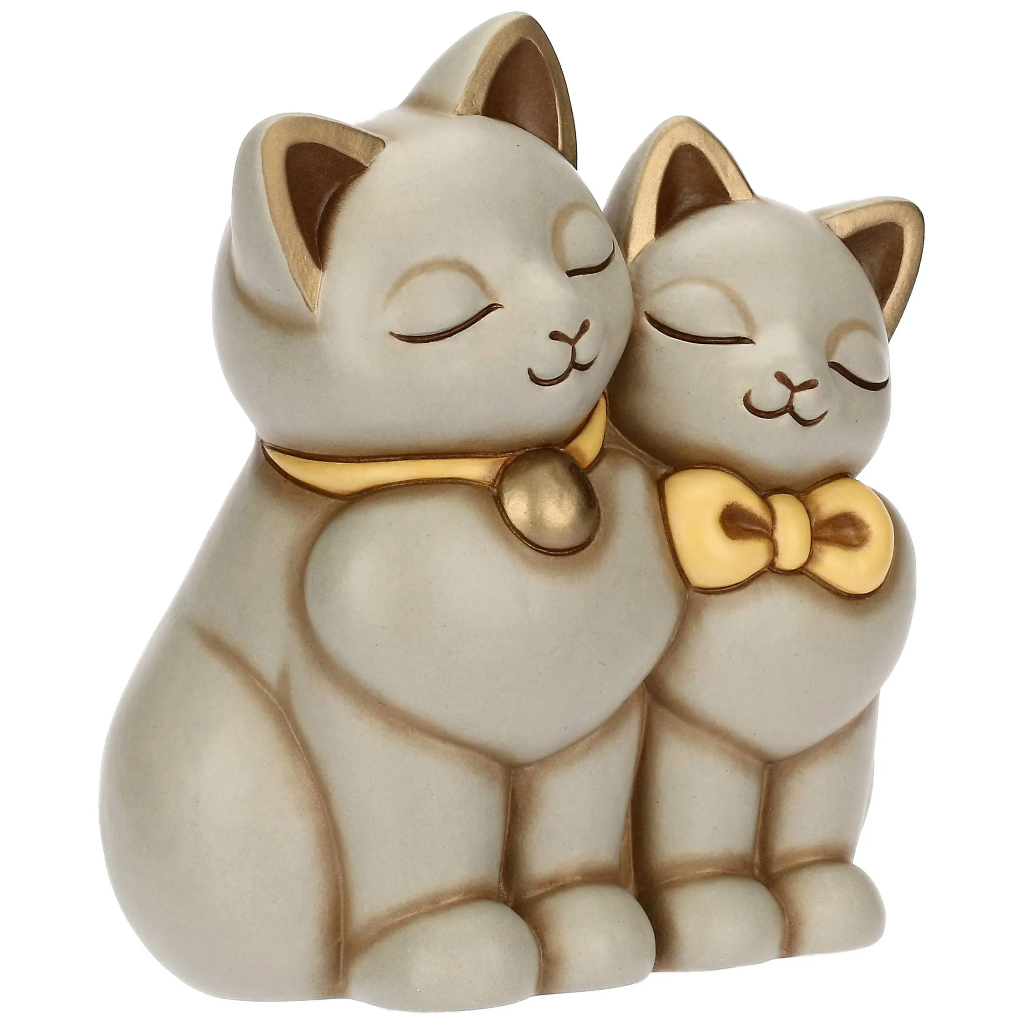 THUN Coppia di gatti innamorati in ceramica* Animali E Mini Animali|Figure