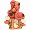 THUN Coppia fenicotteri in ceramica con cuori, maxi* Maxi Figure|Figure