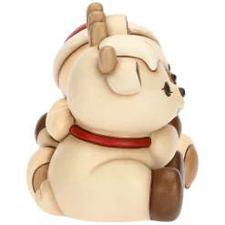 THUN Coppia Teddy e Renna Robin abbracciati in ceramica* Teddy|Addobbi Natalizi