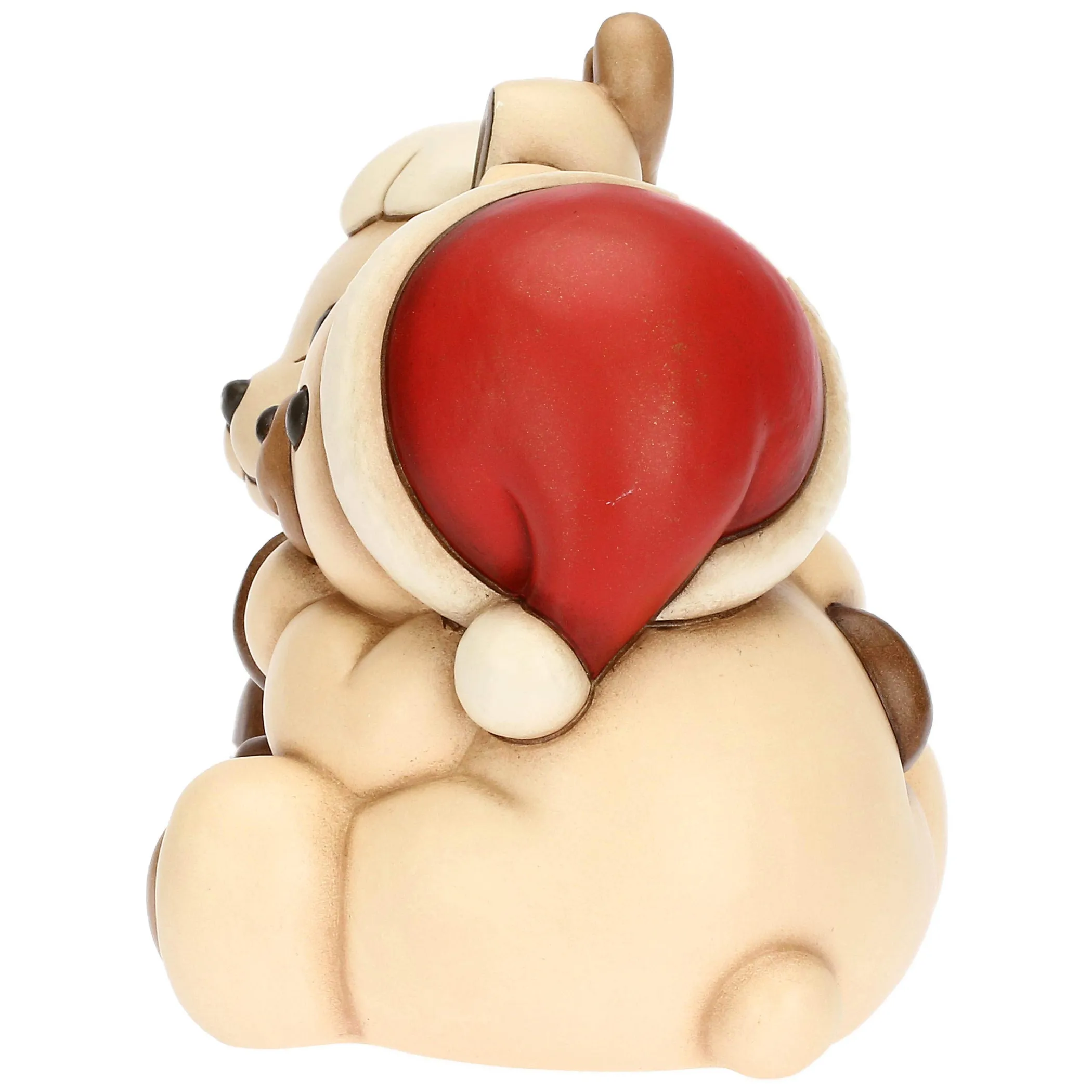 THUN Coppia Teddy e Renna Robin abbracciati in ceramica* Teddy|Addobbi Natalizi