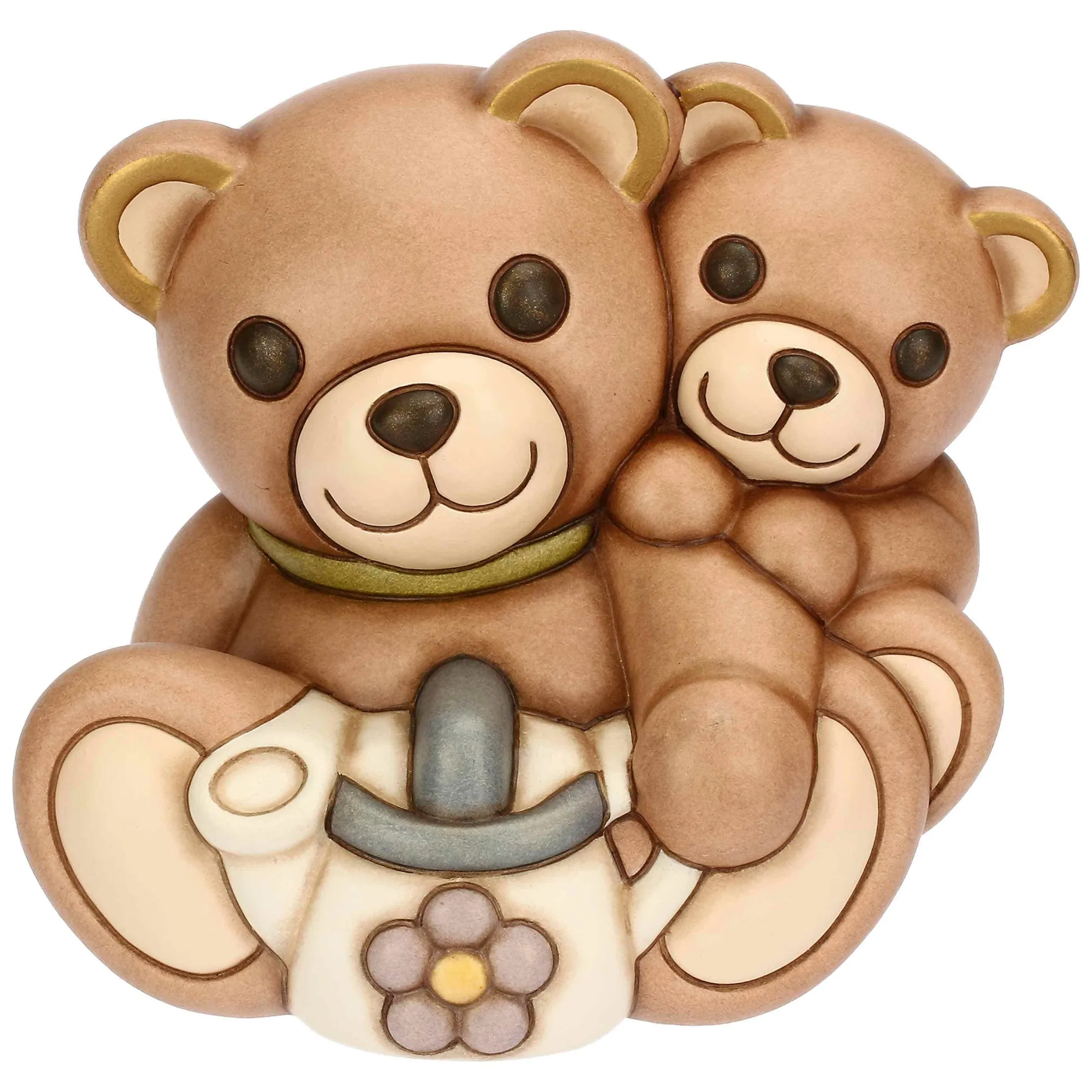 THUN Coppia Teddy Primavera in ceramica con annaffiatoio* Teddy|Figure