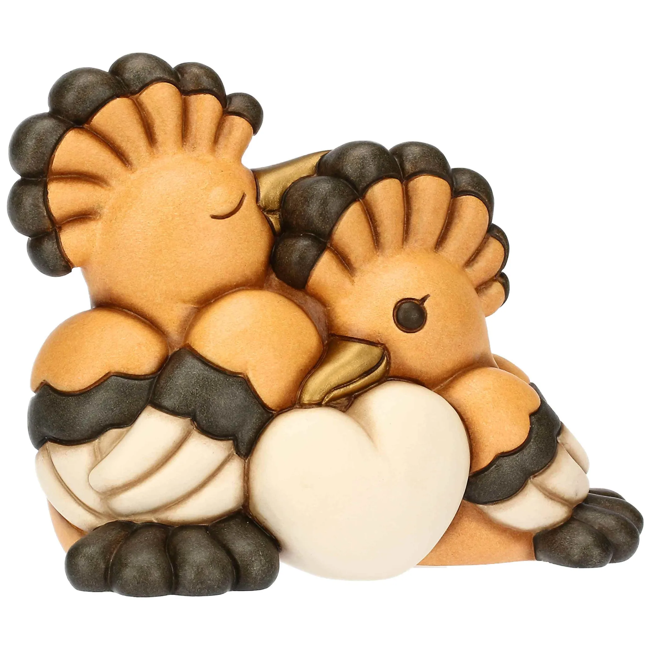 THUN Coppia upupe in ceramica con cuore, grandi* Animali E Mini Animali|Figure