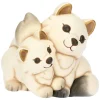 THUN Coppia volpe bianca Perla con la sua mamma in ceramica Inverno Incantato, grande* Animali E Mini Animali|Figure