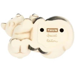 THUN Coppia volpe bianca Perla con la sua mamma in ceramica Inverno Incantato, grande* Animali E Mini Animali|Figure